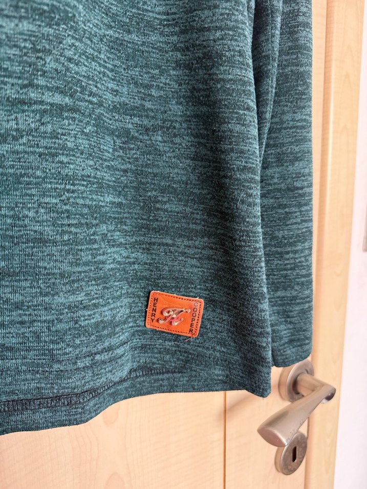 Erkek Yeşil Triko Uzun Kollu Sweatshirt - Görsel 3