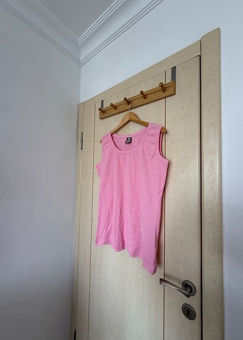 Kadın Büyük Beden Sıfır Kol Tişört - Görsel 2