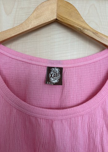 Kadın Büyük Beden Sıfır Kol Tişört - Görsel 4