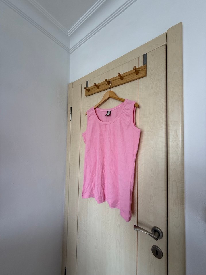 Kadın Büyük Beden Sıfır Kol Tişört - Görsel 2