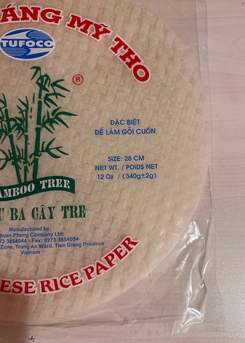 Vietnamese Rice Paper - MAXI Boy Pirinç Yufkası - Görsel 2