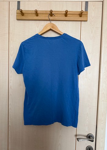 DeFacto Mavi V Yaka Erkek Tişört - Görsel 2