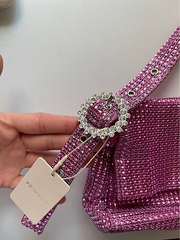 Primark Taşlı pembe çanta