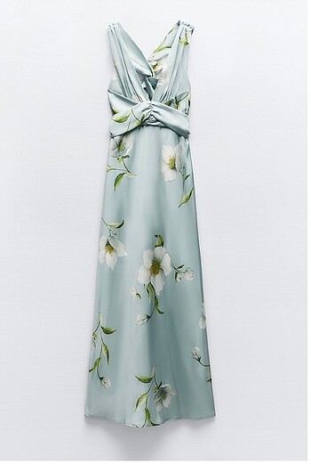 Zara saten elbise
