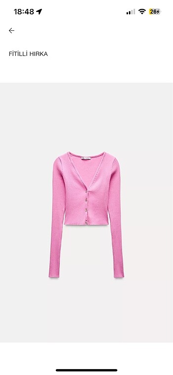 Zara pembe hırka