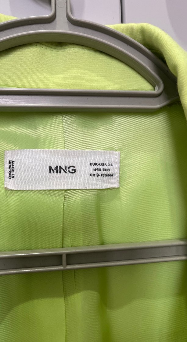 Canlı Neon Yeşil Uzun Kollu Blazer Ceket — görsel 2/5