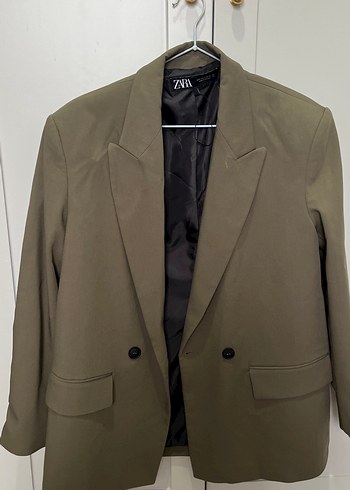 Zara Haki Oversize Blazer Ceket