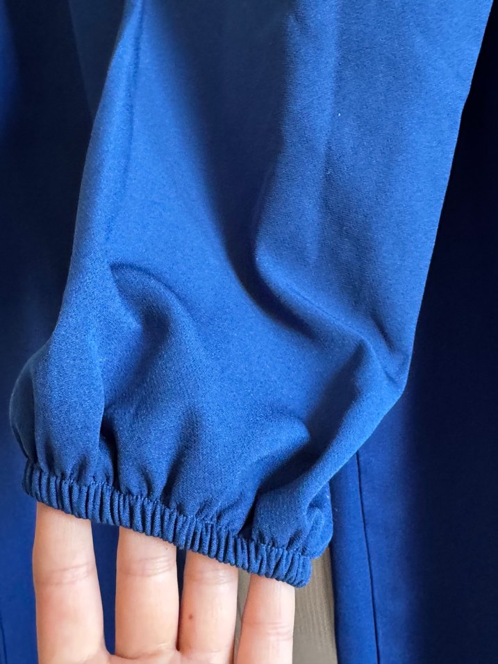 Uzun Kollu Mavi Kadın Tunik - Görsel 2