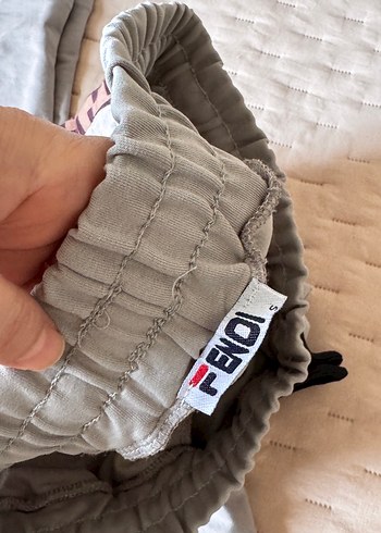 Nakışlı Fermuarlı Gri Kadın Eşofman Altı - Görsel 4