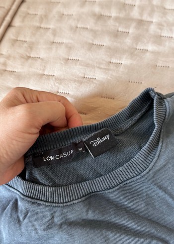 Mickey Baskılı Mavi Uzun Kollu Sweatshirt - Görsel 3