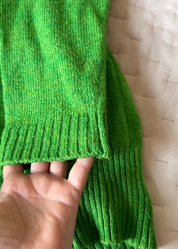 Yeşil Triko Kadın Kazak - Görsel 2