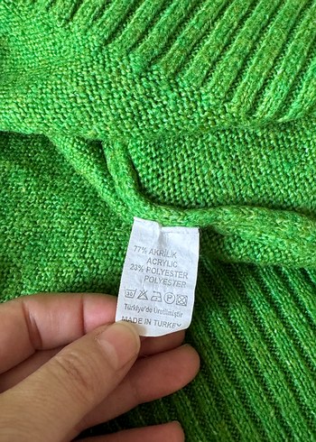 Yeşil Triko Kadın Kazak - Görsel 3