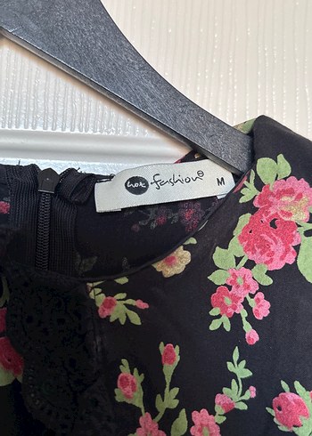 Çiçek Desenli Vintage Uzun Kollu Elbise - Görsel 5