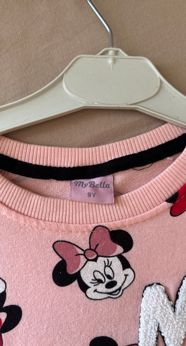 Pembe Uzun Kollu Kız Çocuk Elbisesi - Görsel 2