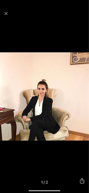 Siyah ceket-pantolon takım