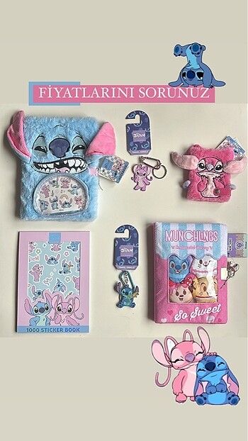 Stitch koleksiyonu/ fiyatlarını sorunuz