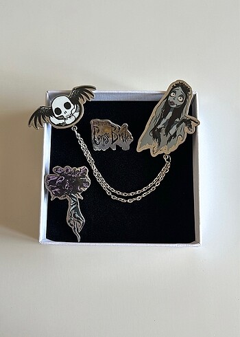Beden Corpse bride / ölü gelin broş seti