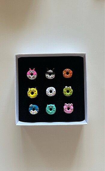  Beden çeşitli Renk Donut charm / adet fiyatı