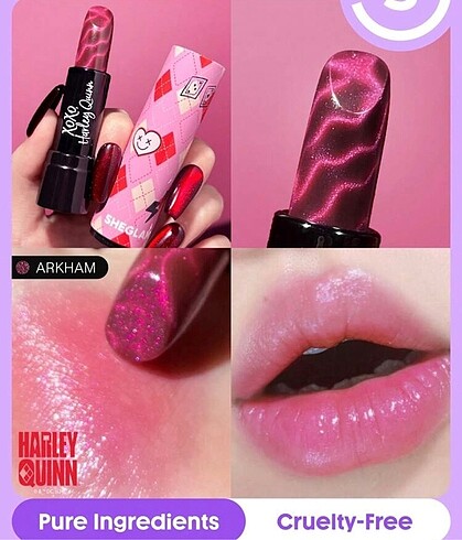 Beden çeşitli Renk Harley Quinn lipstick