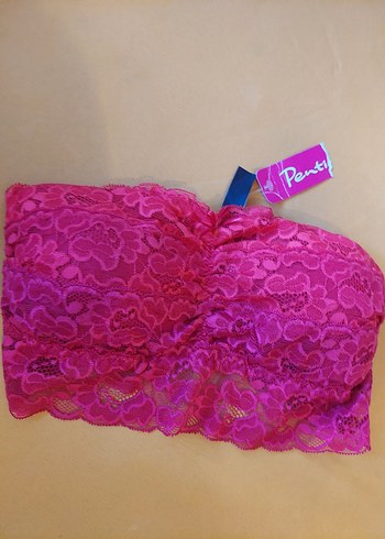 m Beden Nakışlı Pembe Kadın Bralet