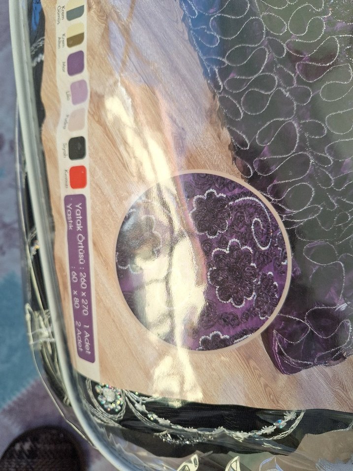 Siyah Orkide Yatak Örtüsü - Görsel 2