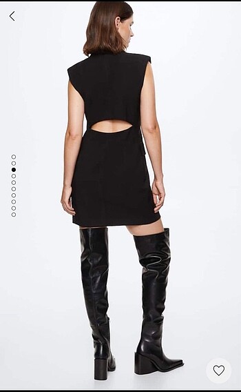 #mango Sırt Detay Blazer Elbise