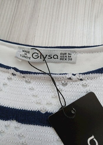 Çizgili Kolsuz Mini Triko Elbise - Görsel 3