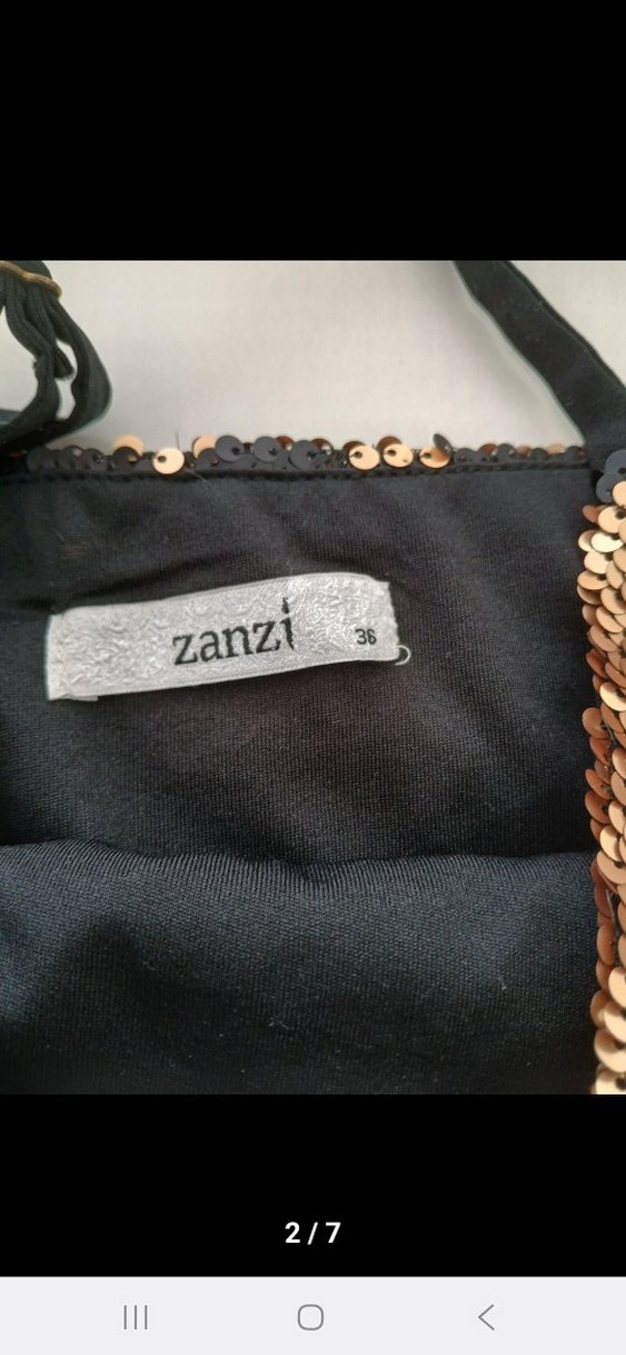 Pul İşlemeli Siyah etek bluz takım - Görsel 3