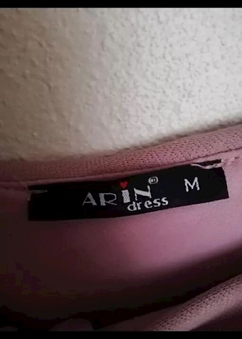 Uzun pembe Drapeli V Yaka Abiye Elbise - Görsel 8