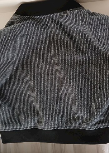 Düğmeli Gri Midi Kadın Ceket - Görsel 6