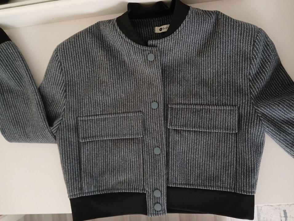 Düğmeli Gri Midi Kadın Ceket - Görsel 3