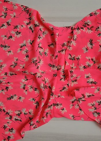 Pembe Çiçekli Uzun Bohem Elbise - Görsel 7