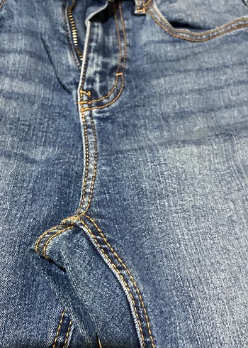 36 Beden mavi Renk Parlak Mavi Kadın Denim Jean