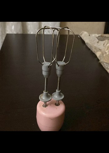 Pembe Çift Çırpıcı Uçlu Mikser Aparatı fakir