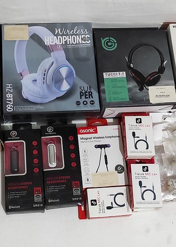 karaoke mikrofonlu kulaklık