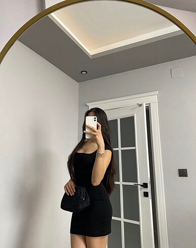 Beden İpekyol Siyah Örgü Clutch Çanta