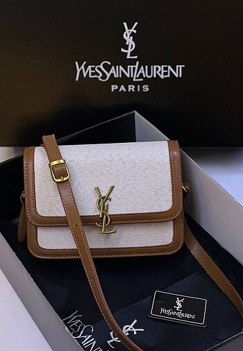 YSL Krem Kahve Çanta