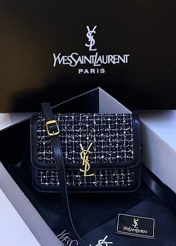 YSL Siyah Desenli Çanta