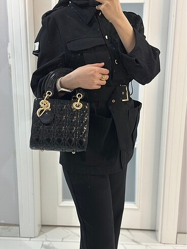 Dior Siyah Mini Lady Çanta