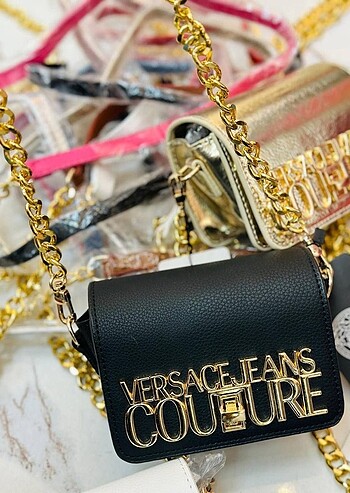 Siyah Versace Jeans Couture Çanta