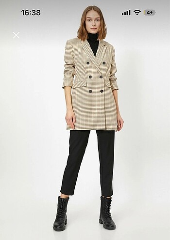 36 Beden Koton Blazer Ceket