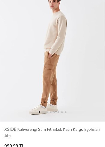 Erkek Süet Rahat Kesim Kemerli Outdoor Eşofman alti - Görsel 6