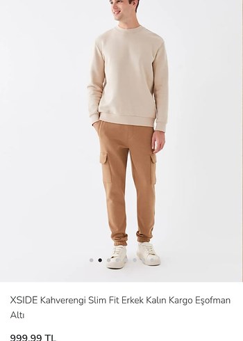 Erkek Süet Rahat Kesim Kemerli Outdoor Eşofman alti - Görsel 10
