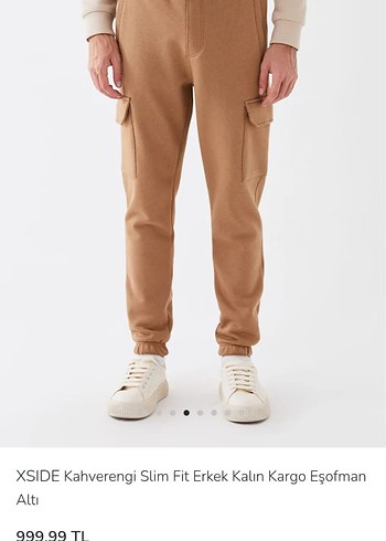 Erkek Süet Rahat Kesim Kemerli Outdoor Eşofman alti - Görsel 5
