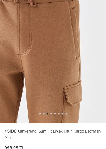 Erkek Süet Rahat Kesim Kemerli Outdoor Eşofman alti - Görsel 7