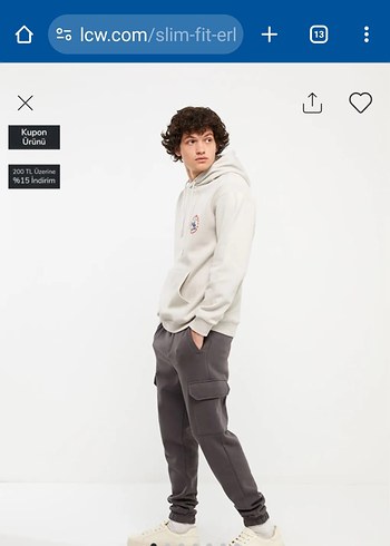 Erkek Süet Rahat Kesim Kemerli Outdoor Eşofman alti - Görsel 9