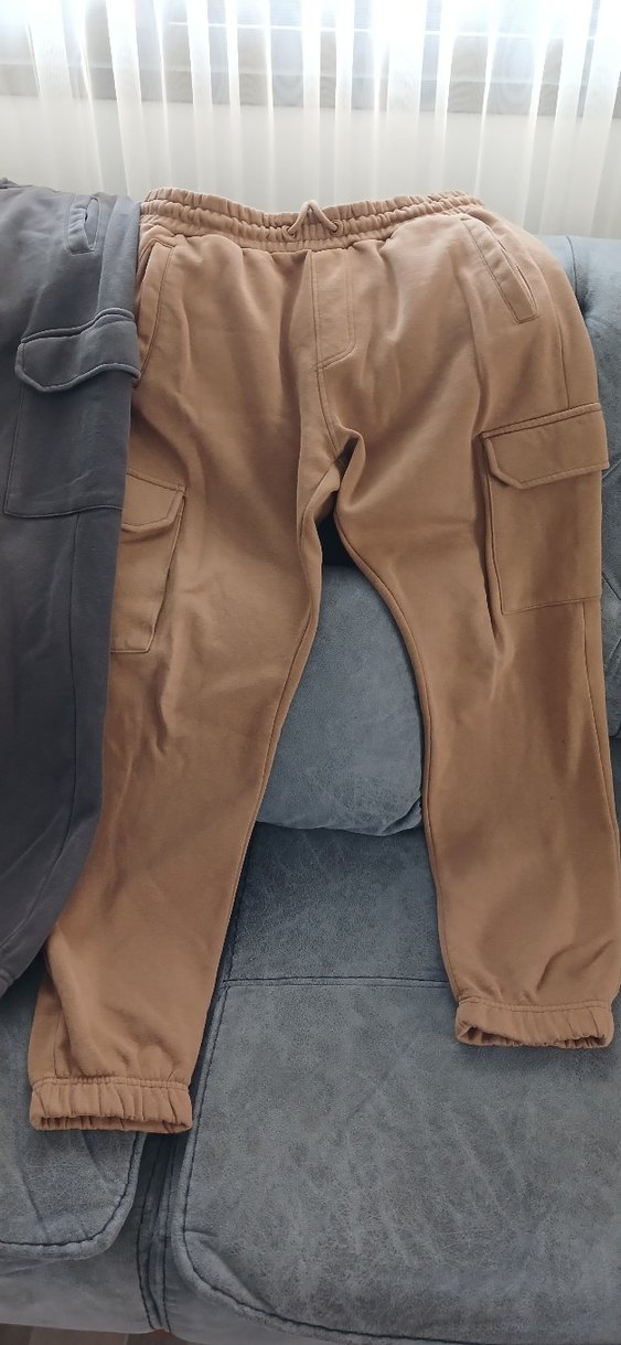 Erkek Süet Rahat Kesim Kemerli Outdoor Eşofman alti - Görsel 3