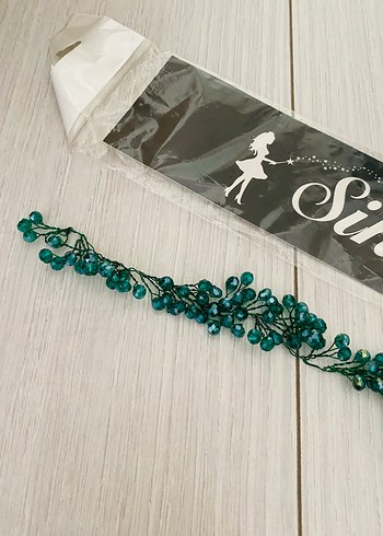Zümrüt Yeşil Saç Aksesuar Tacı - Görsel 2