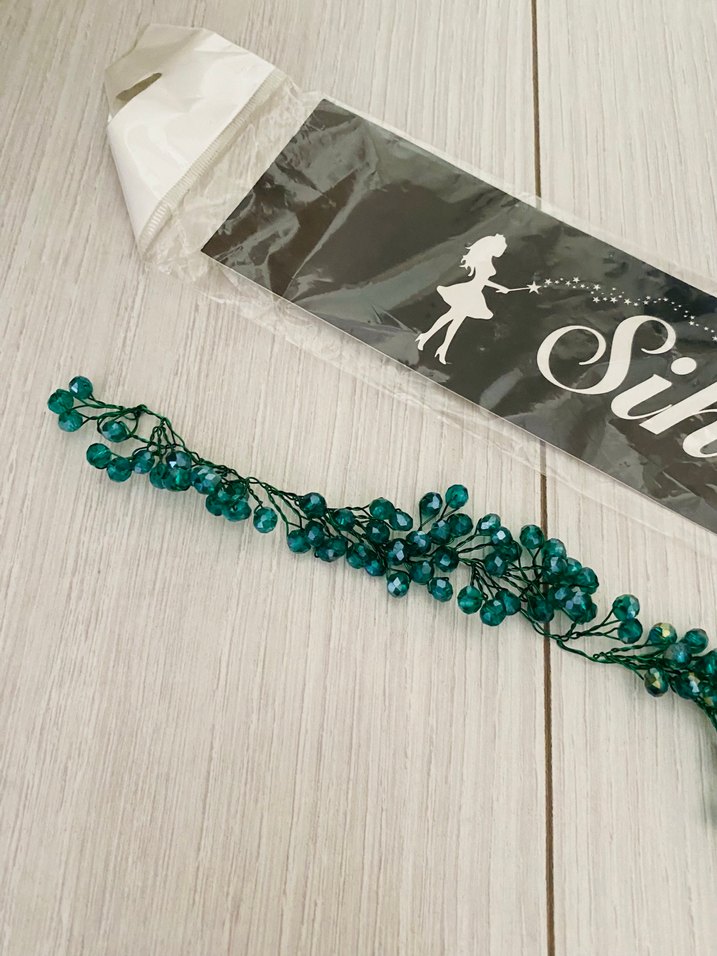 Zümrüt Yeşil Saç Aksesuar Tacı - Görsel 2