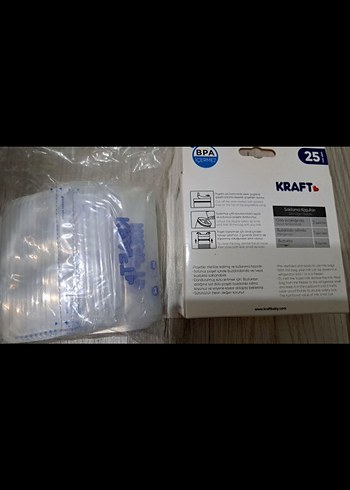 Kraft 25'li Emzirme Pedi Beyaz Gri - Görsel 6